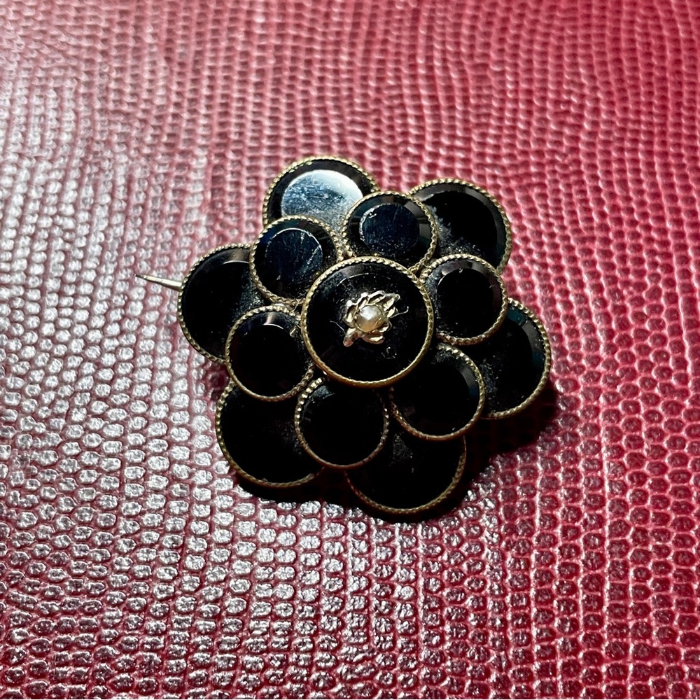 Antique Victorian Mourning Brooch